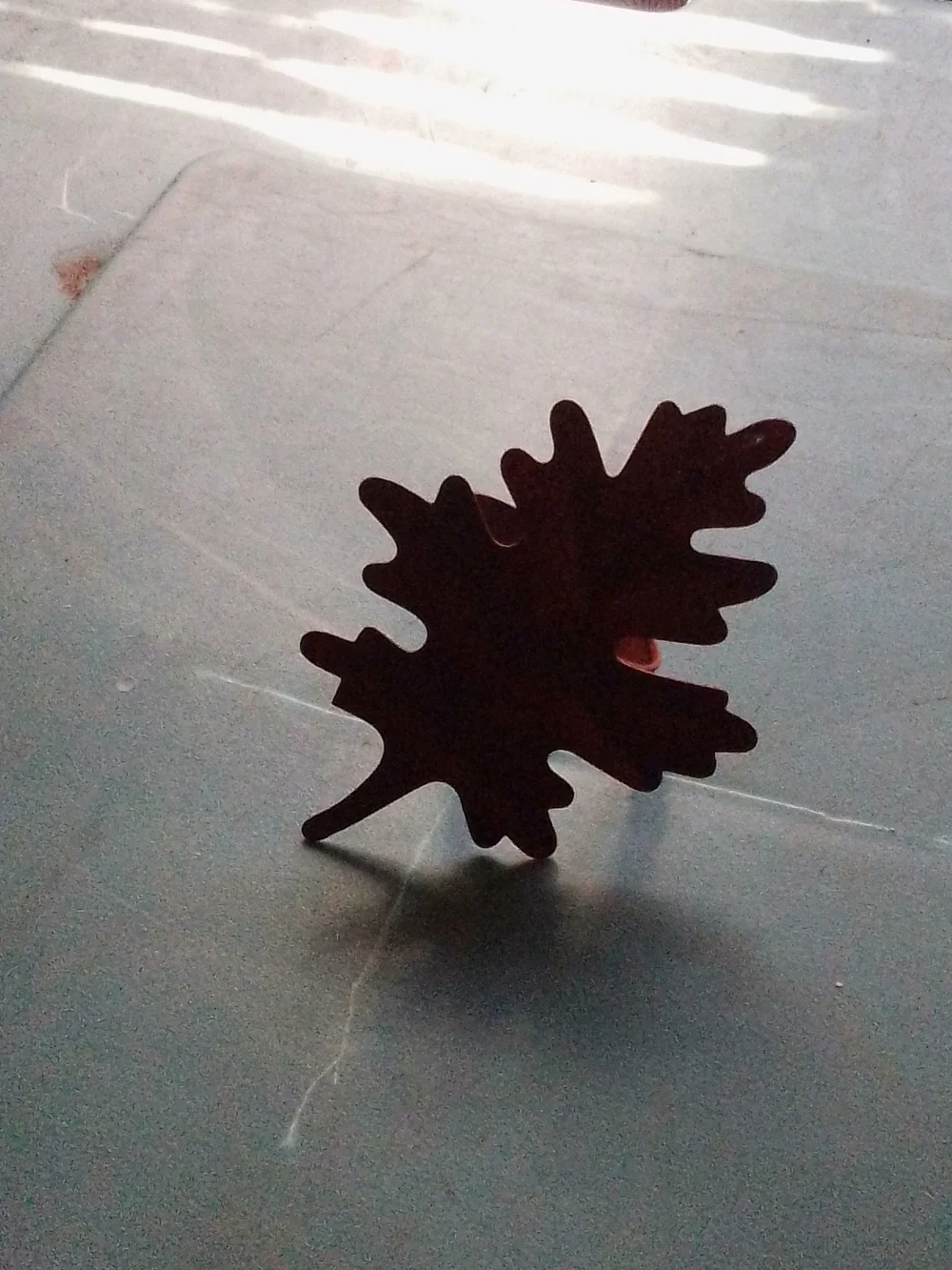 Autumn Oak Leaf Wall Hook - Rust Brown